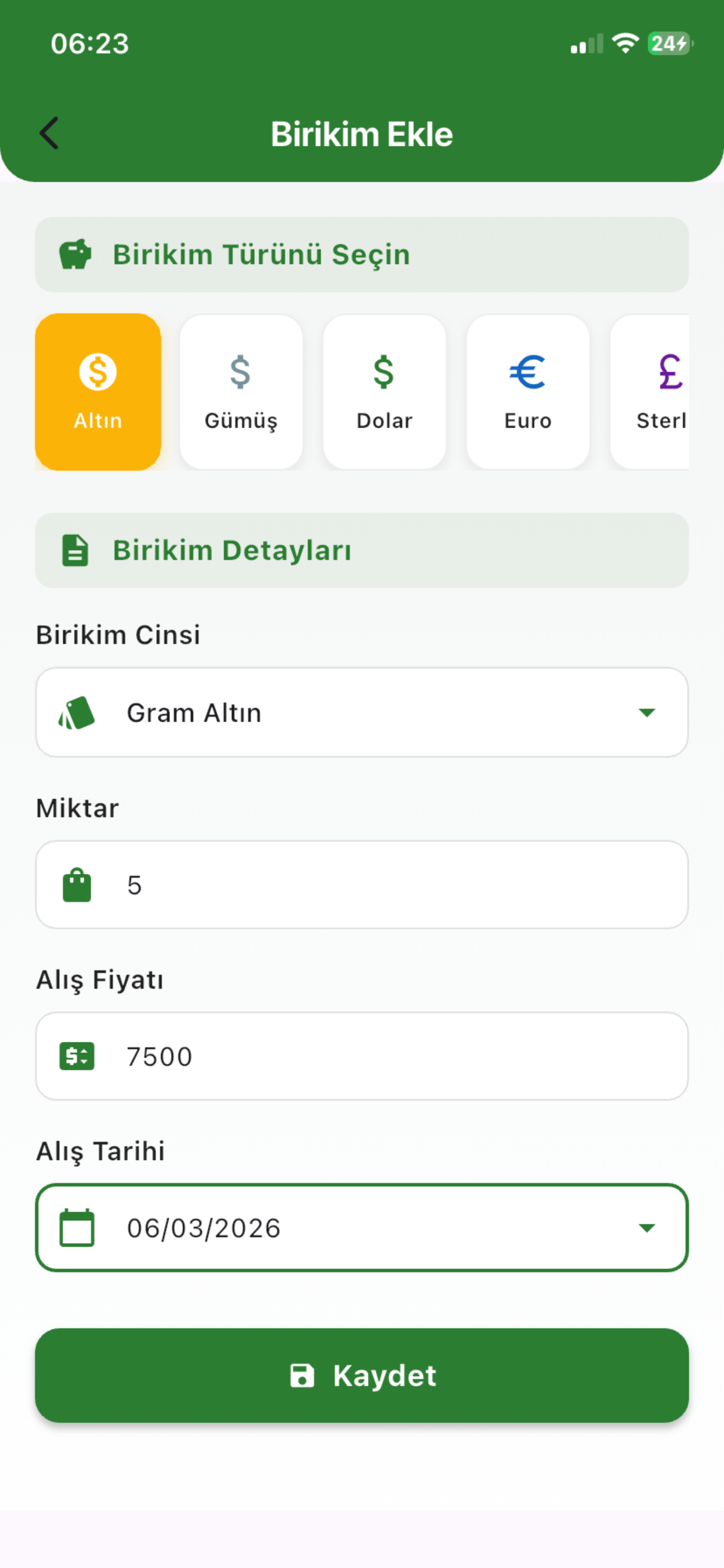Birikim Takip