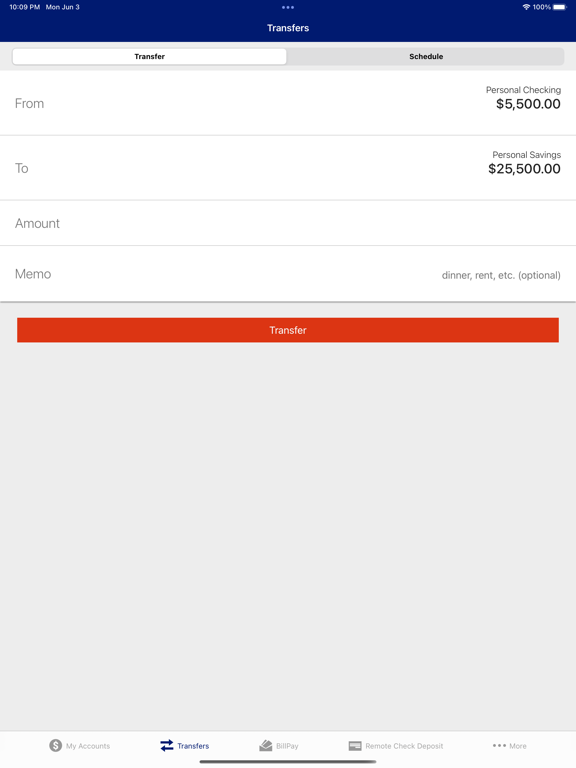 Y-12 Federal Credit Union iPad screenshot 3 - Finance app