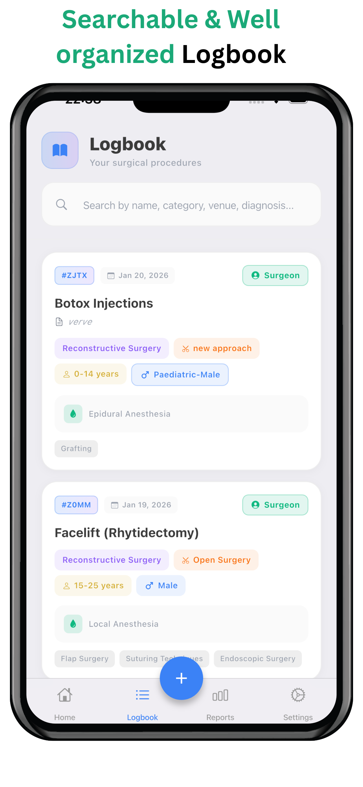 Surgeonal(Surgical Logbook)