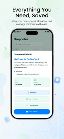 Dropnote: Location Notes screenshot