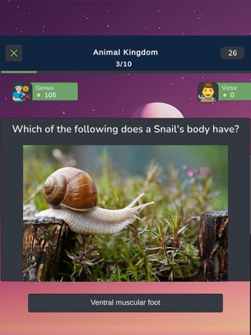 Zoology Knowledge Quiz iPad screenshot