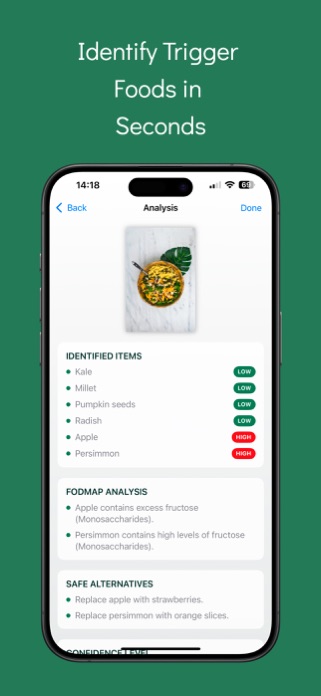 FODMAP Friendly AI Scanner Screenshot 5 of 5