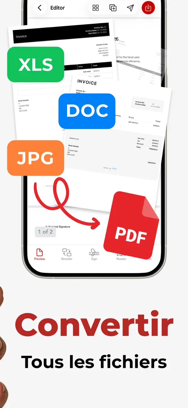 Screenshot #2 pour PDF Modifier et docs