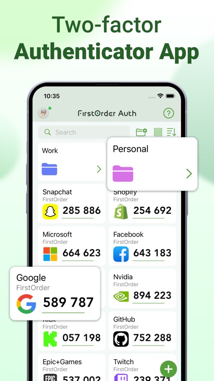 Authenticator App · 2FA