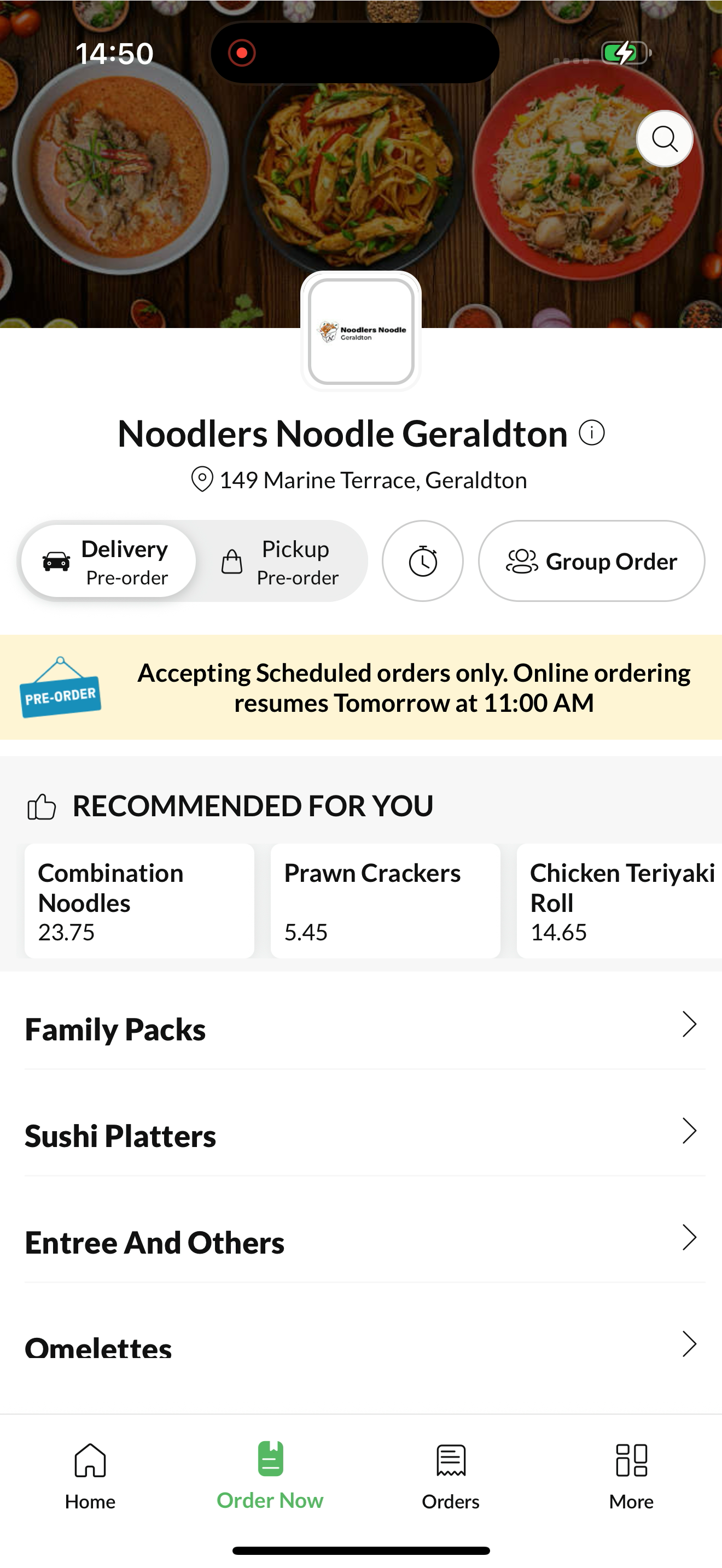 Noodlers Noodle Geraldton screenshot 2