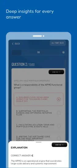 SAFe Exam Prep: With AI iPhone Screenshot 4