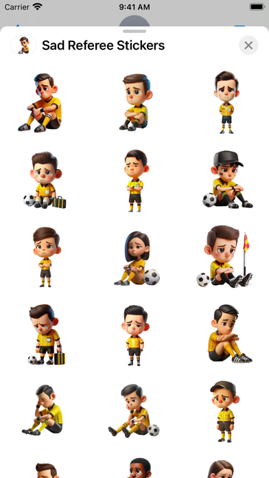 Screenshot #1 pour Sad Referee Stickers