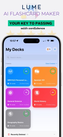 Lume - AI Flashcard Maker Screenshot 1 of 6