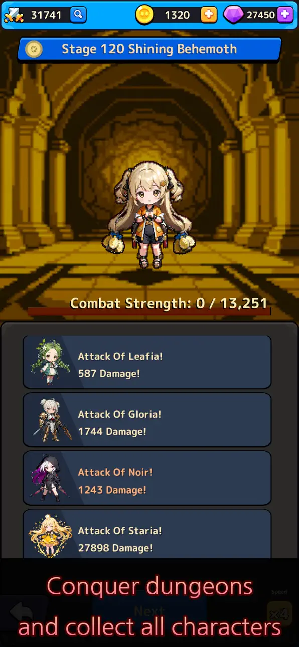 Idle RPG Starlight Chronicle iOS Mod IPA screenshot 3 - iOS game interface