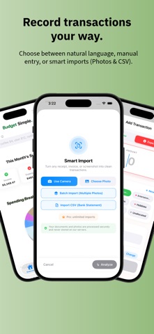 Budget Simple: Expense Tracker iPhone screenshot