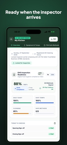 Safe Kitchen: Food Safety Log, zrzut ekranu 5