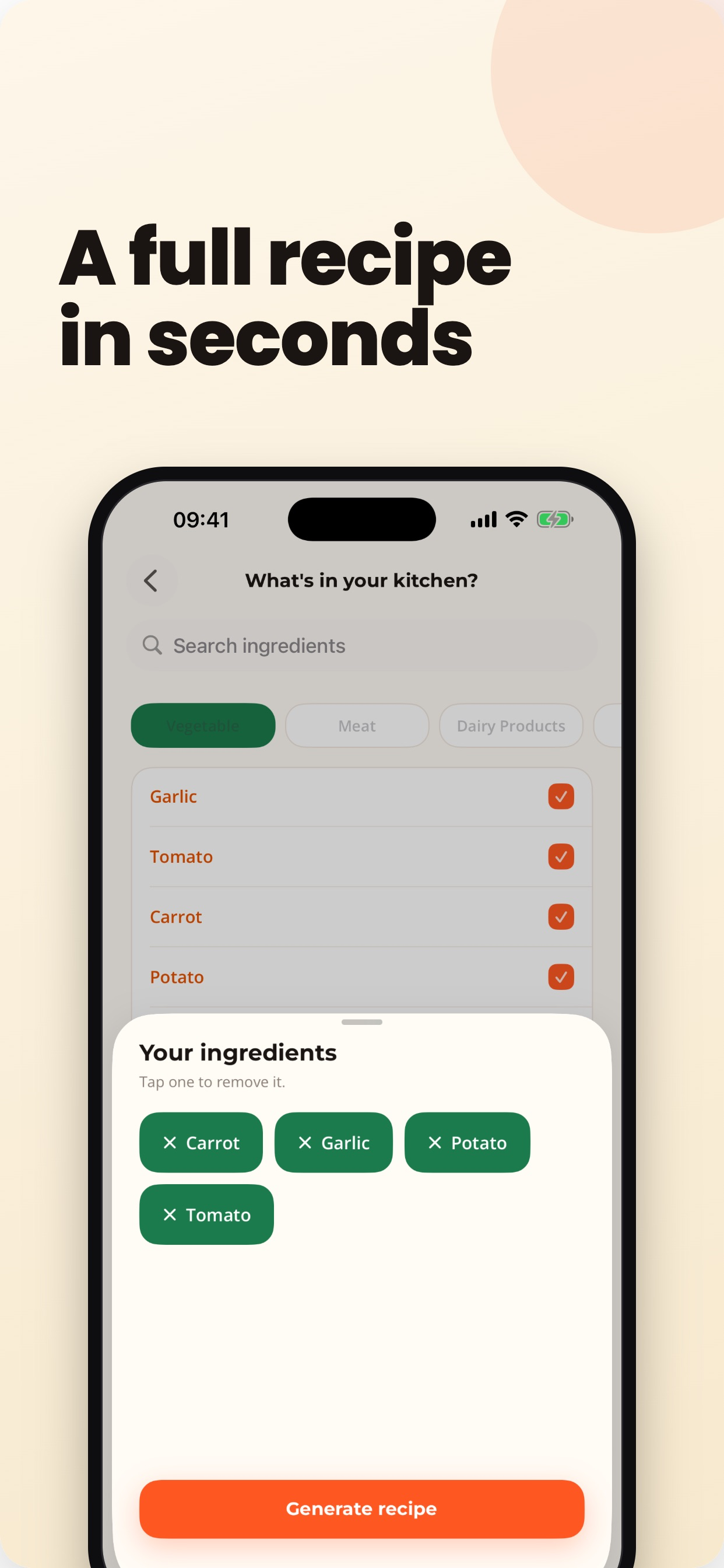 Recipe Generator - whichFood screenshot 4