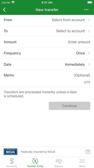 CBI Federal Credit Union Screenshot