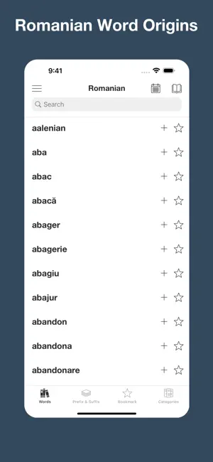Romanian Word Origins screenshot 1