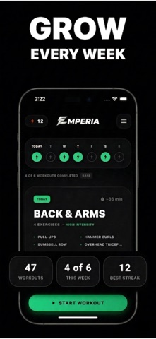Emperia: AI Gym Workout Log Screenshot 5 of 5