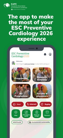 ESC Preventive Cardiology 2026 screenshot