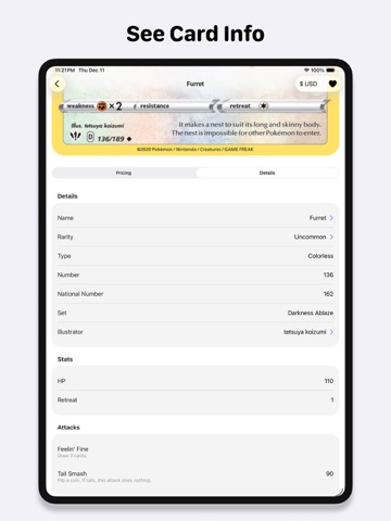 TCG Poké Scanner for Pokemon iPad screenshot