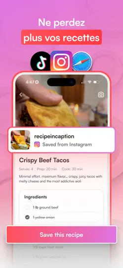 Capture d'écran de Osta: Enregistrer Recettes sur iPhone 1