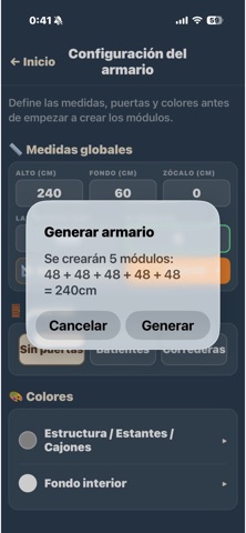 Armario Planner screenshot