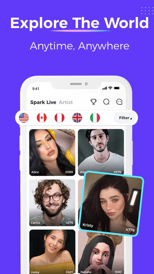 #1. Spark Live - Live Streaming (iOS) 由: Hellen HK Limited