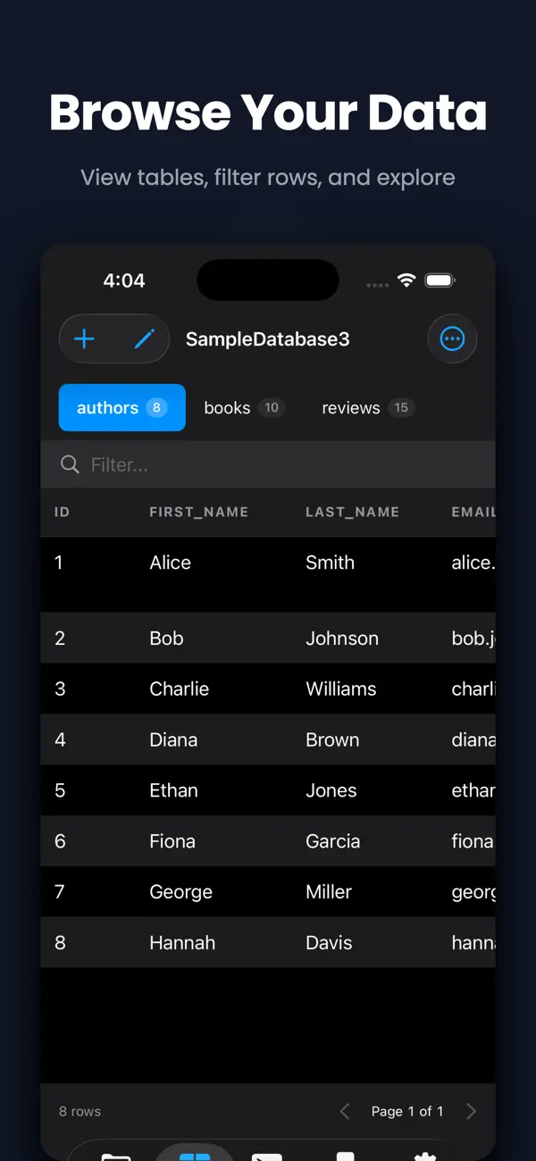 #1. Tablewright - SQLite Editor (iOS) Door: ROBERT BARRETT LAUNIUS