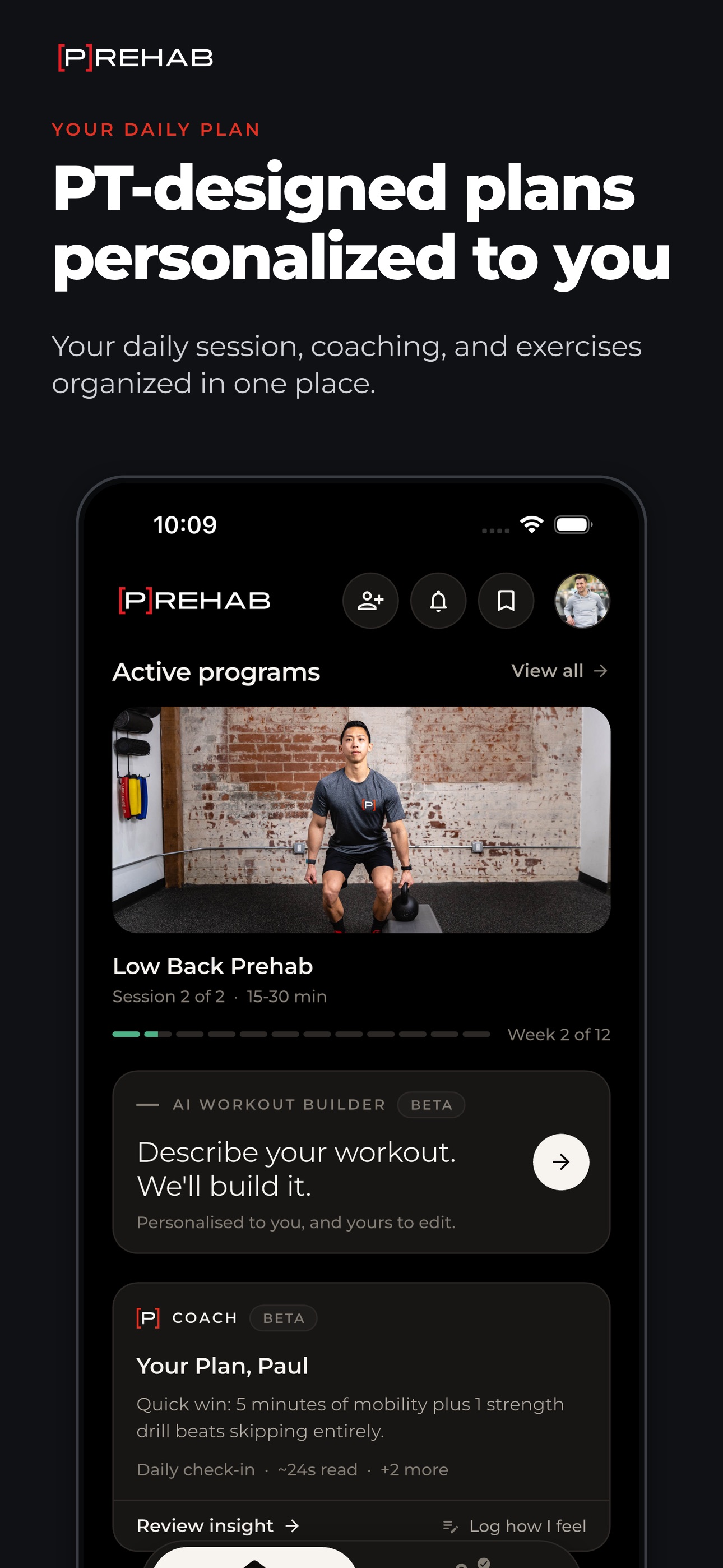 Screenshot 1 of Prehab: Physical Therapy, Pain