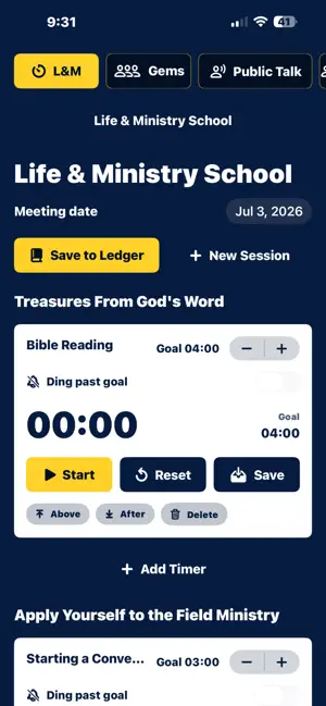 TheoTimer screenshot 2