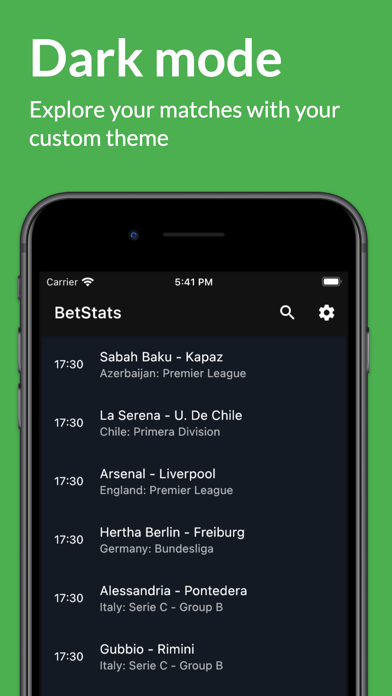 BetStats - Football prediction Screenshot
