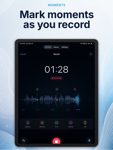 LocalNote: Private Voice Notes iPad screenshot