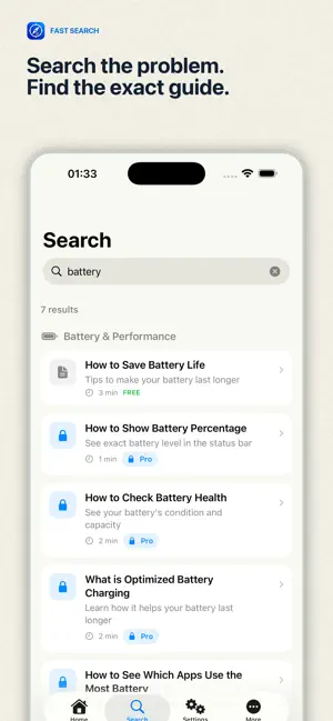 Settings Guide & Tips screenshot 2