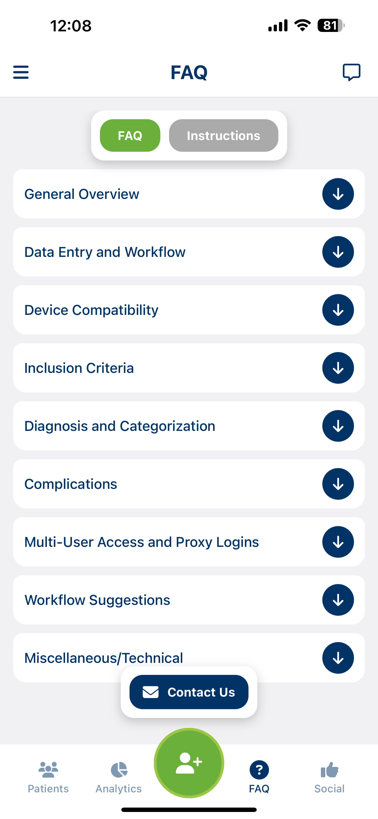 SRS Outcomes & Benchmarking
