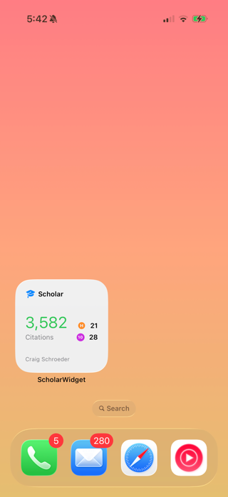 ScholarWidget Screenshot 2 of 4