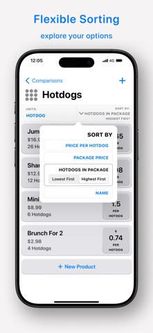 Comparator - Price Per Unit screenshot
