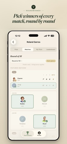 RoundWinner: Tennis Prediction Screenshot 2 of 4