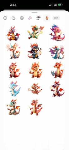 Firework Dragon Stickers Screenshot 3 of 4