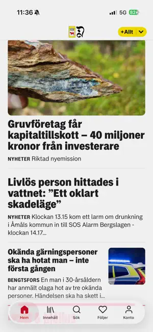 Dalslänningen Nyheter screenshot 2