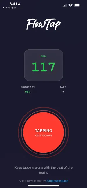 FlowTap BPM Meter screenshot 2