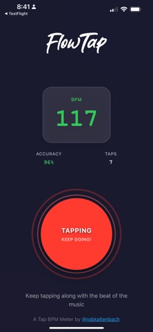 FlowTap BPM Meter screenshot