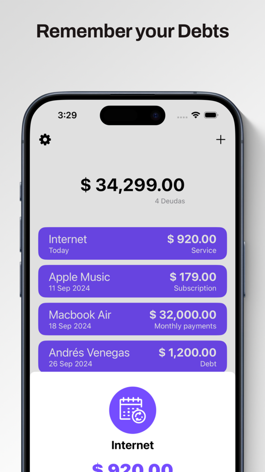 #1. My Debts: Control & Payments (iOS) 由: Ivan Andres Venegas Muniz