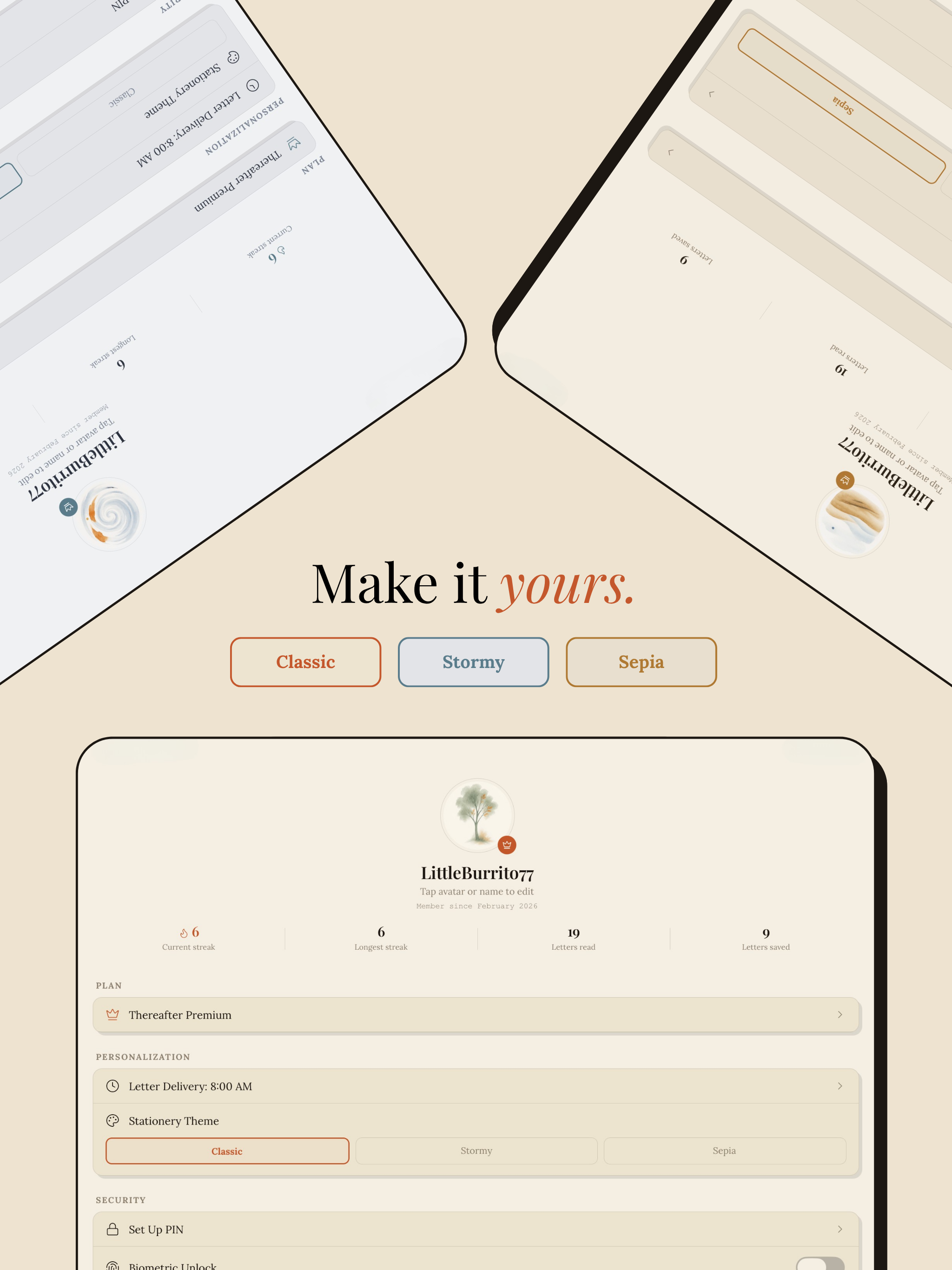 Thereafter: Letter Journal