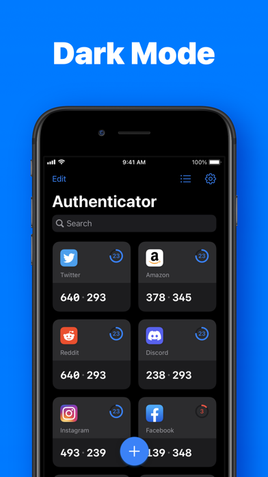 Authenticator App+ Screenshot