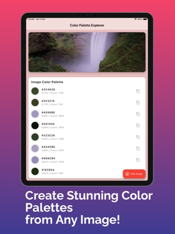 Color Palette Generator Pro iPad screenshot
