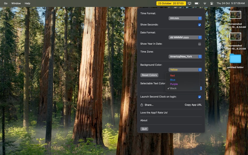 App screenshot
