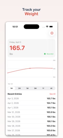 Watch Weight: Daily Tracker Screenshot 1 of 3