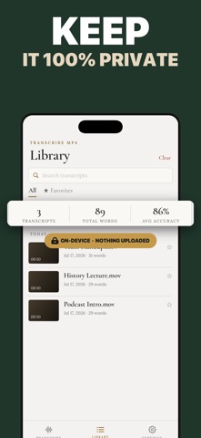 Video To Text - Transcribe MP4 iPhone screenshot