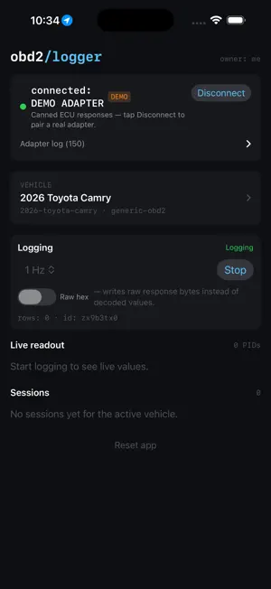 OBD2 Logger screenshot 4