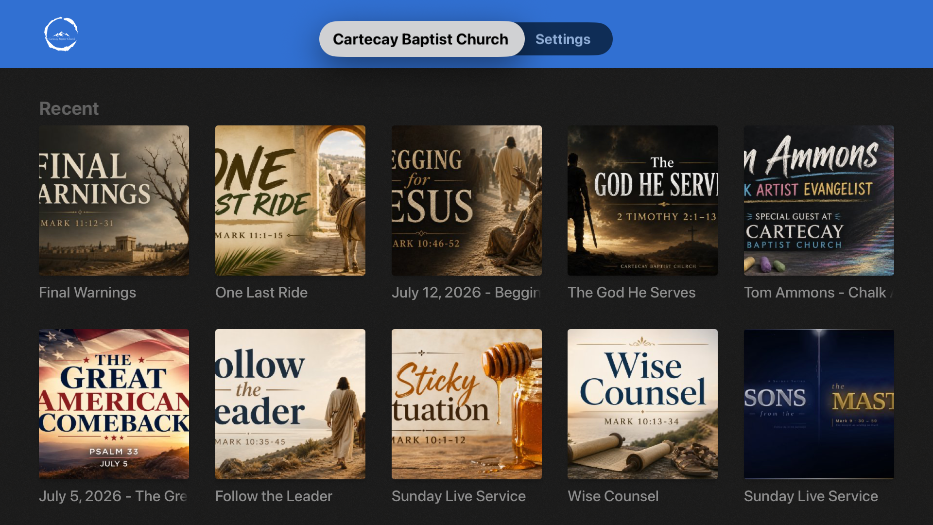 Cartecay Baptist Church screenshot 18