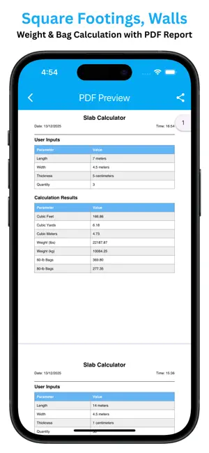 Concrete Calculator - Stair screenshot 3