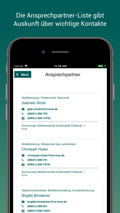 Mühldorf am Inn Abfall-App Screenshot