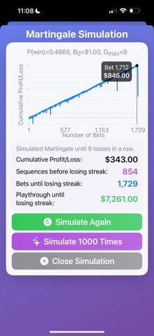 Martingale Strategy screenshot